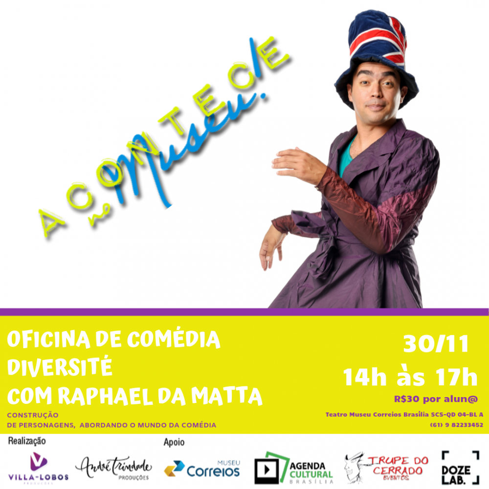 Oficina de Comédia Diversité – 30/11/19 (Cancelado)