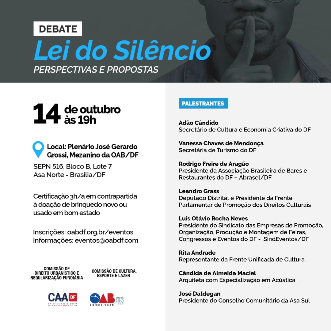 Debate Lei do Silêncio – Perspectivas e Propostas