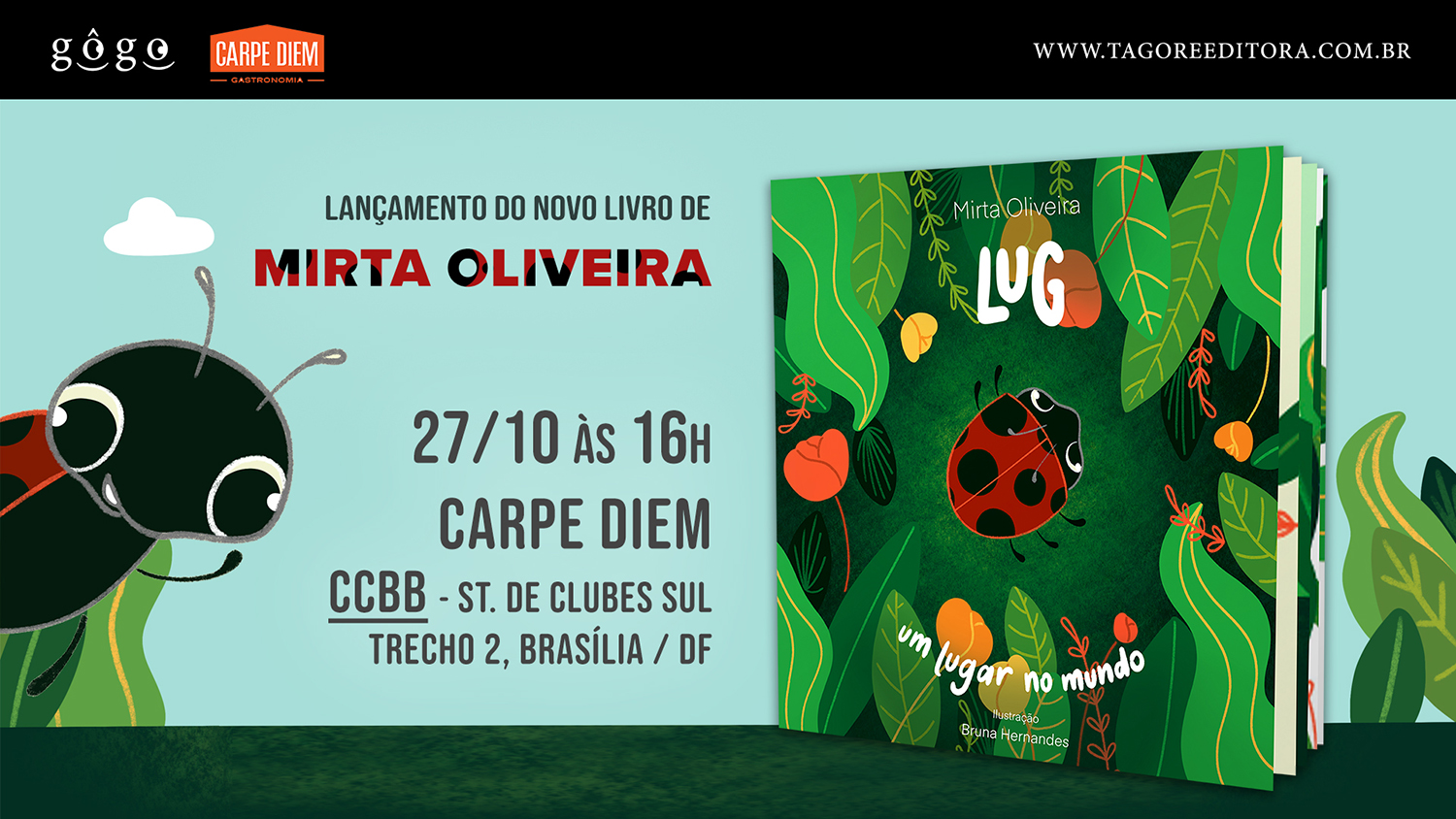 Lançamento – Lug um lugar no mundo – Mirta Oliveira