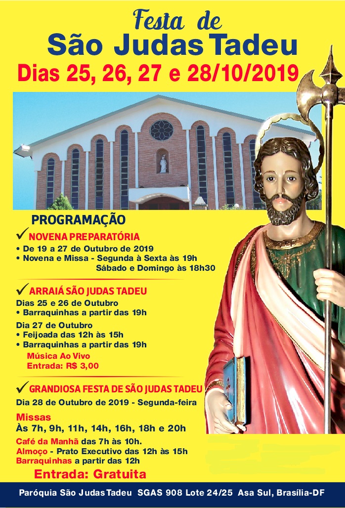 Arraiá do Padroeiro São Judas Tadeu – 908 Sul