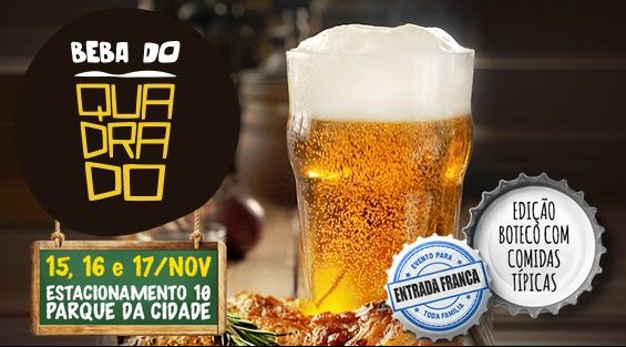 Beba do Quadrado: Comida de Boteco – 15 a 17/11/19