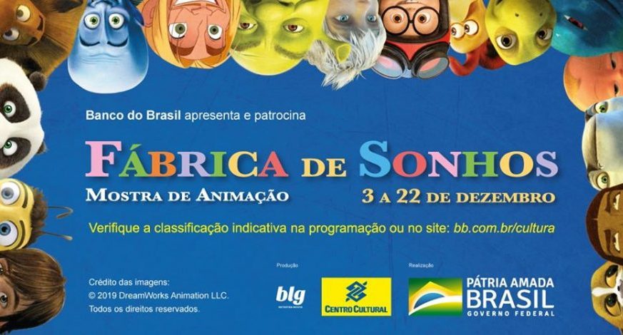 Fábrica de Sonhos – Mostra de Animação – 03 a 22/12/19