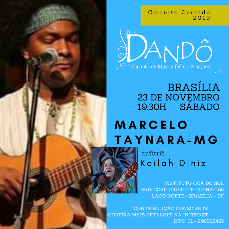 Marcelo Taynara no Circuito Dandô – 23 de novembro na Oca do Sol