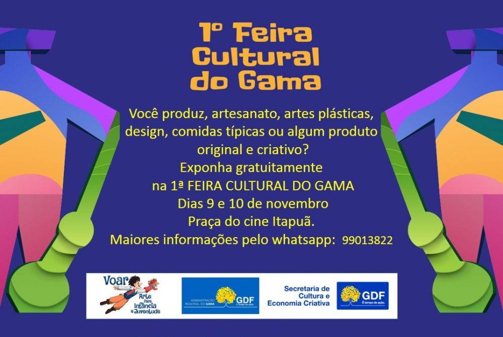 Feira Cultural do Gama – 08 a 11/11/19
