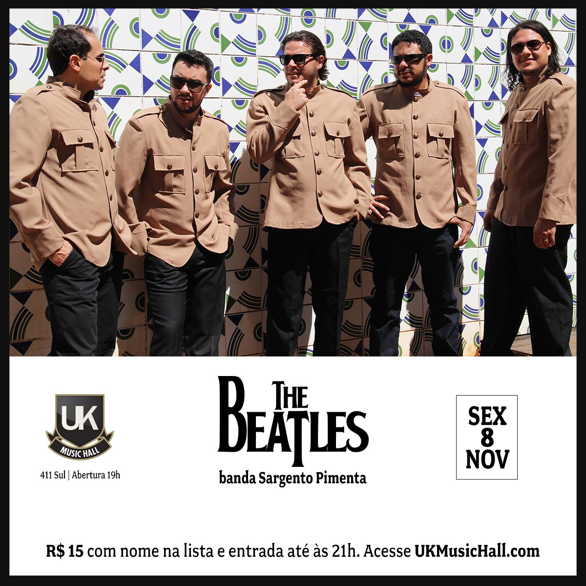 Banda Sargento Pimenta – Tributo aos Beatles – 08/11/19