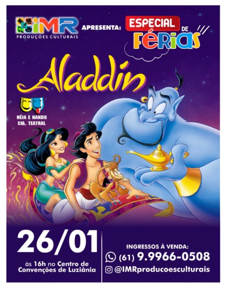 Espetáculo Infantil – Aladin – 26/01/2020