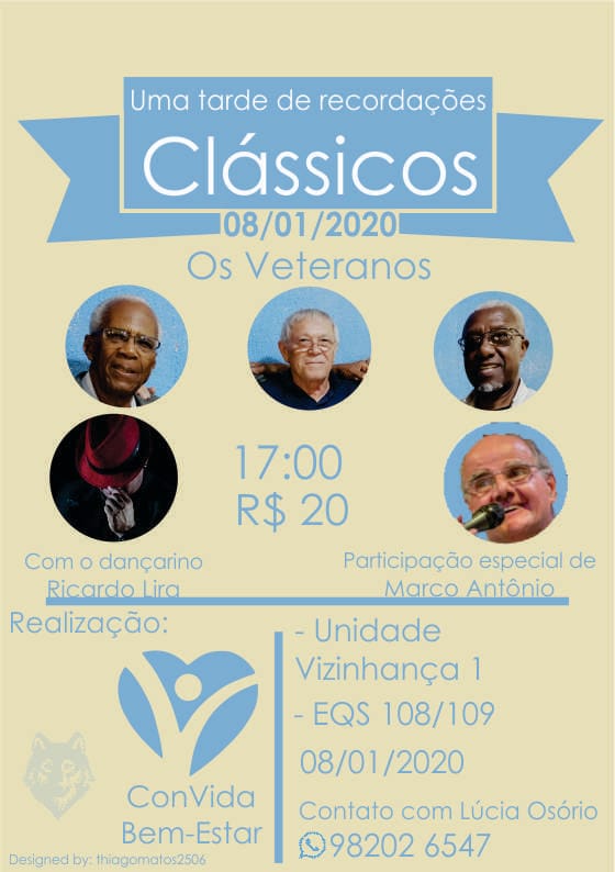 Clássicos – Uma tarde de Recordações – 08/01/2020
