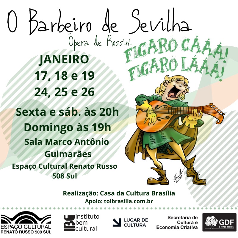 Ópera O Barbeiro de Sevilha – 17 a 26/01/2020