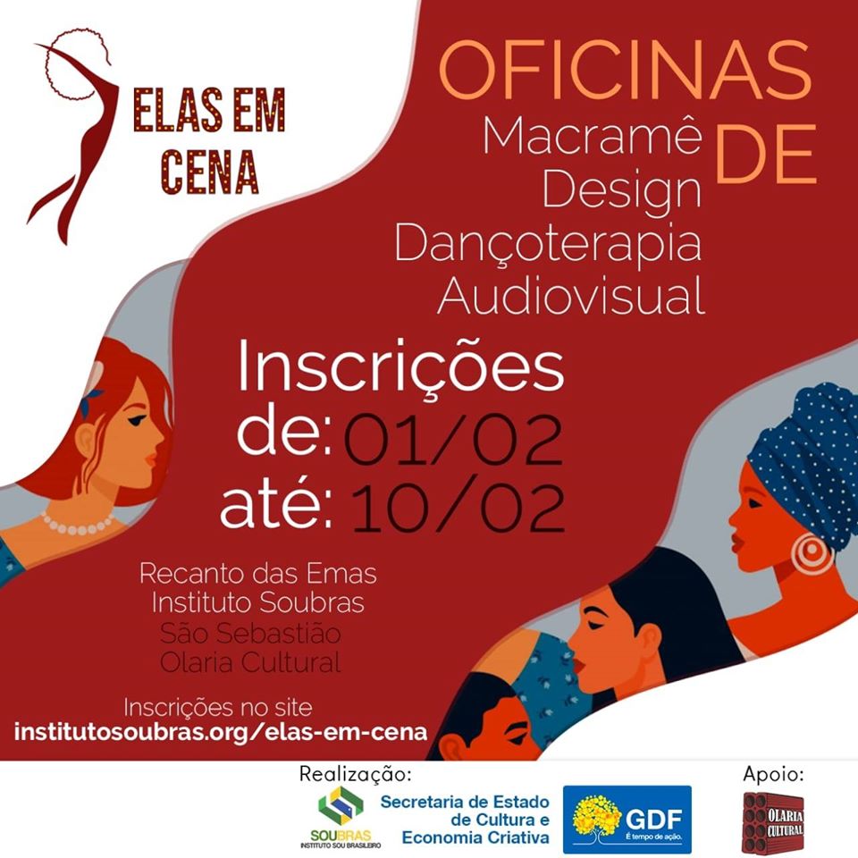 Elas em Cena – Oficinas Culturais com inscrições abertas