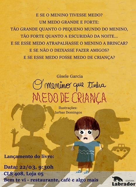 Lançamento Do Livro O Menino Que Tinha Medo De Criança 22032020