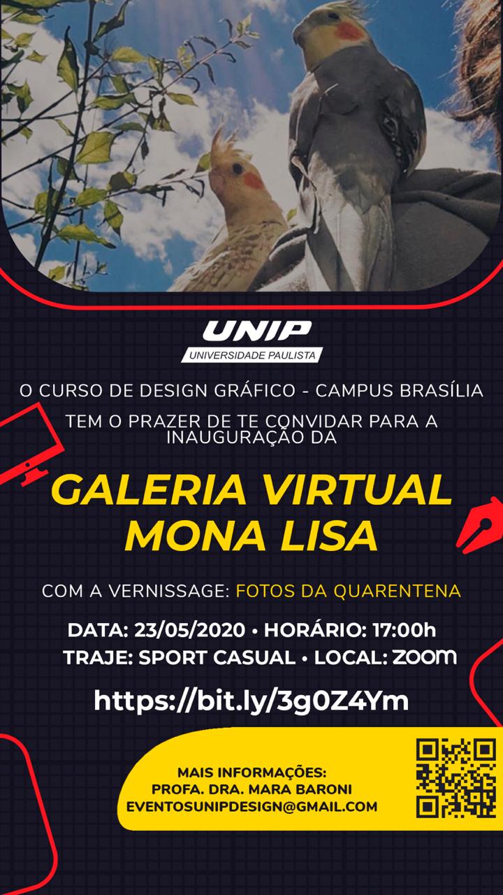 Inauguração Galeria de Arte Virtual Mona Lisa – Fotos da Quarentena