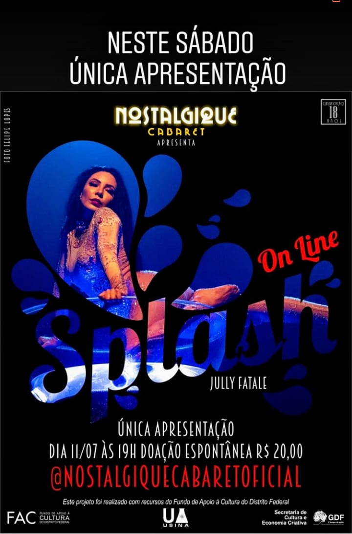Splash online – Nostalgique Cabaré – única apresentação