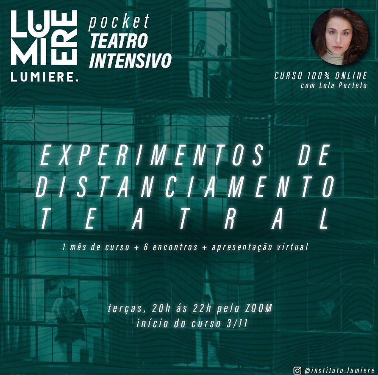 Curso – Experimento de distanciamento social – com Lola Portela