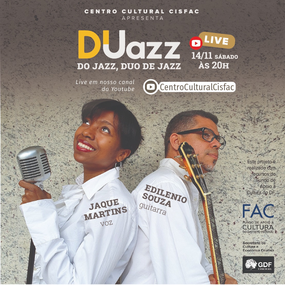 Sábado é dia de Jazz no Centro Cultural Cisfac