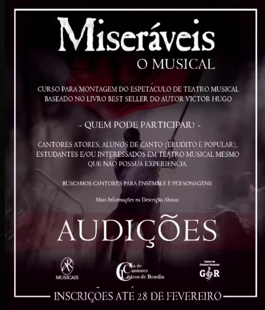 Miseráveis, o musical – Audições