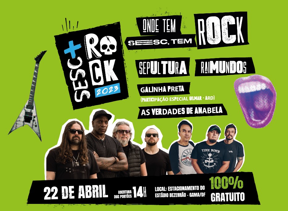 Sesc + Rock – Raimundos, Sepultura e mais!