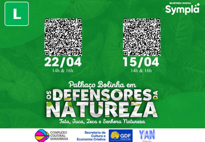 Palhaço Bolinha em “Os Defensores da Natureza”