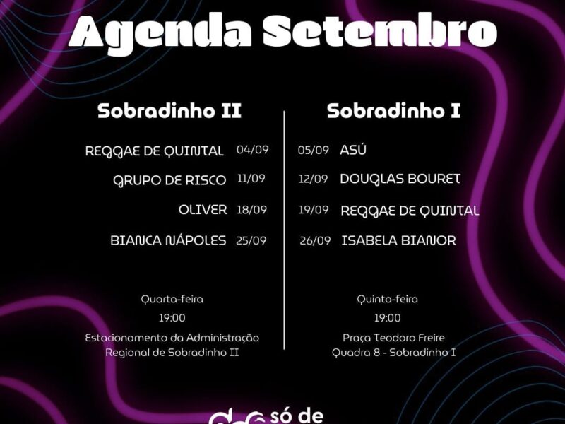 Programação de setembro do Só de Passagem passeia pelo reggae, brasilidades e pop rock