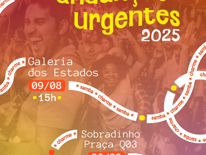 Samba Urgente, Coletivo Andanças e Instituto No Setor fazem projeto que une samba e charme