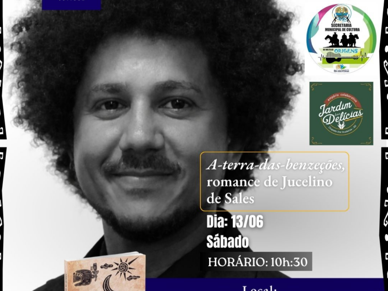 Lançamento do livro – A terra das benzeções – de Jucelino de Sales